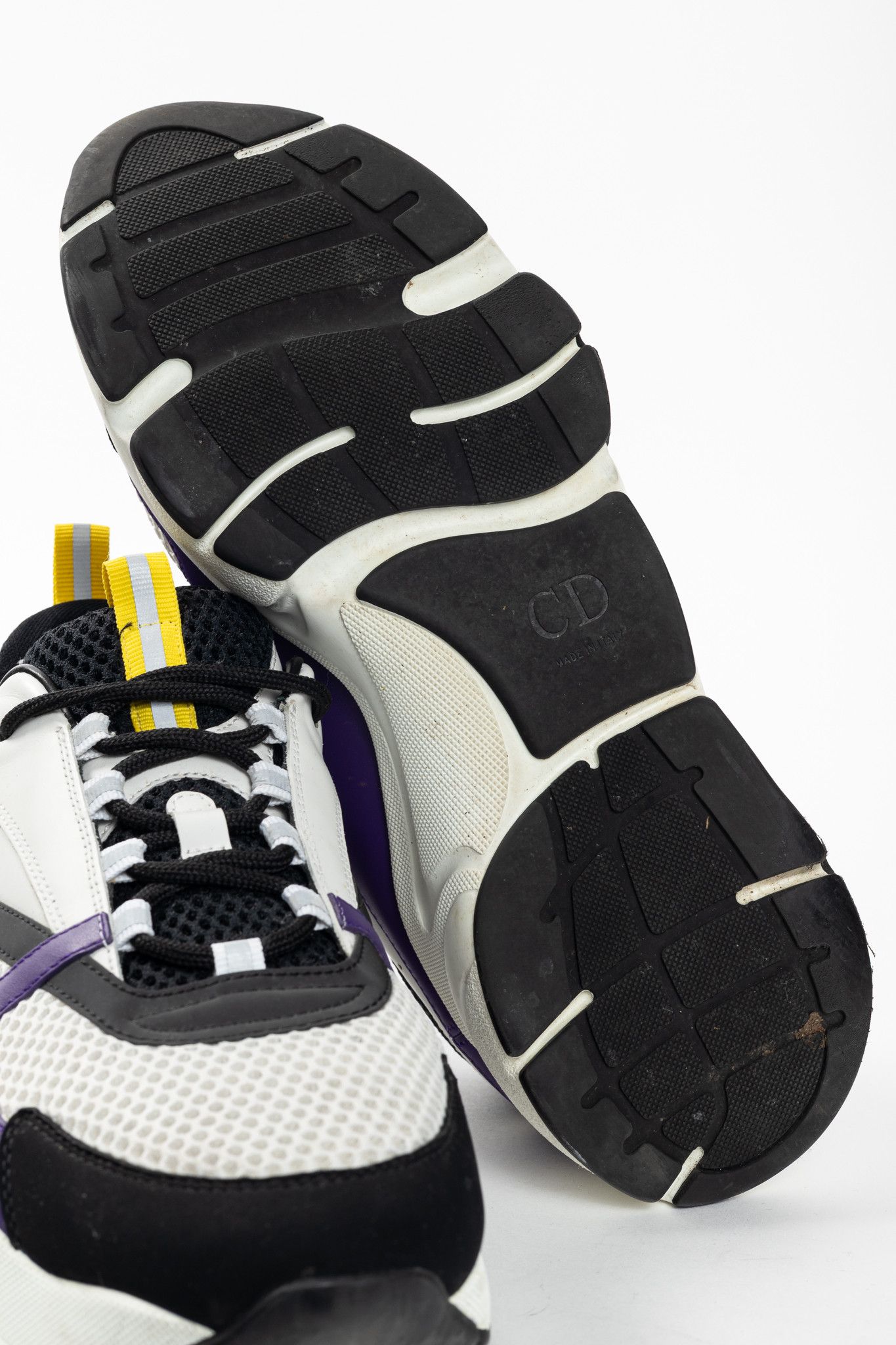Dior Dior B22 "Violet White" Leather & Mesh Lace-Up Sneakers Size US 11 / EU 44 - 5 Thumbnail