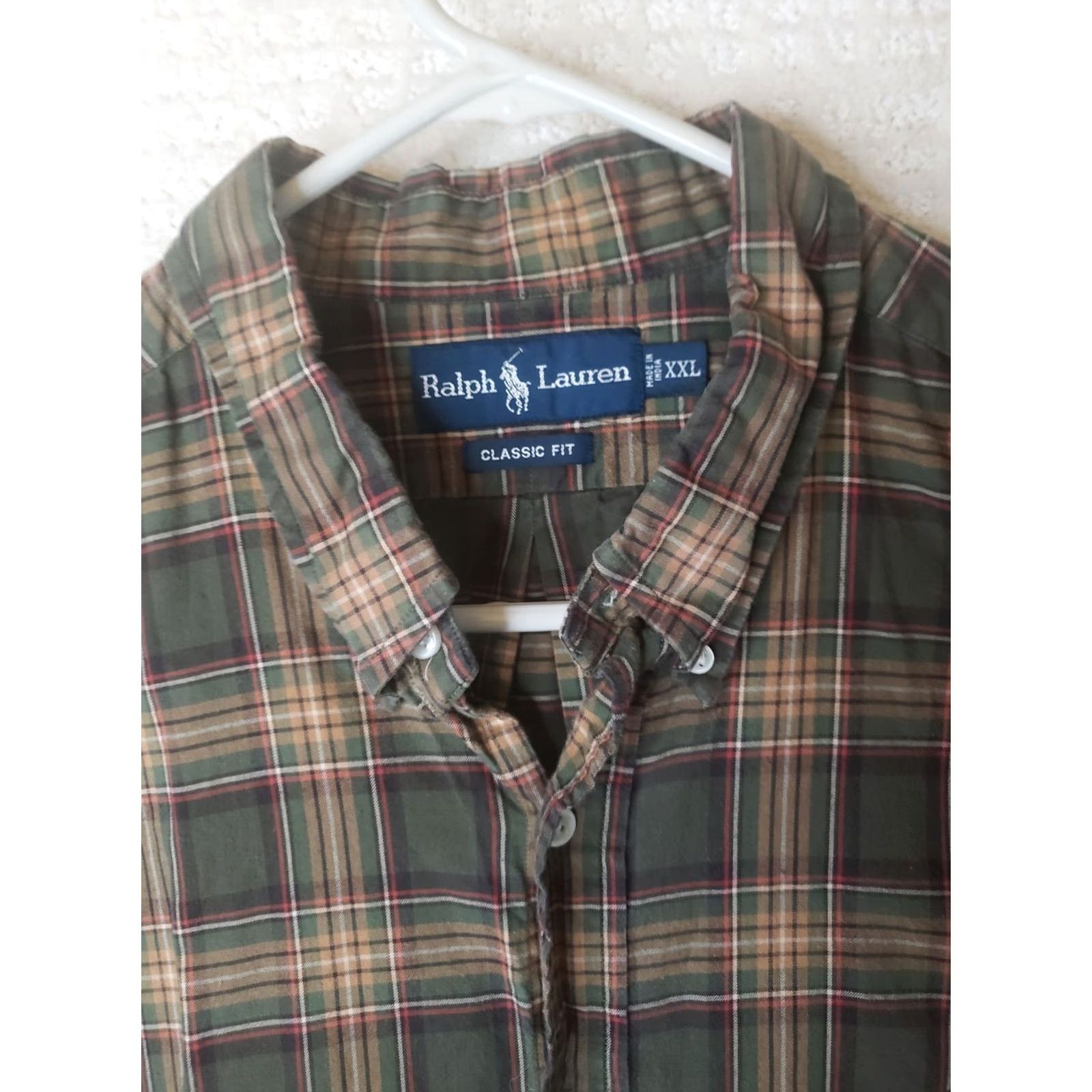 Polo Ralph Lauren Ralph Lauren Men's Button-down Shirt XXL Plaid Long Sleeve Green Multicolor Classic Fit 2XL Polo Shirt Mens Button-Down Casual Business Size US XXL / EU 58 / 5 - 5 Thumbnail