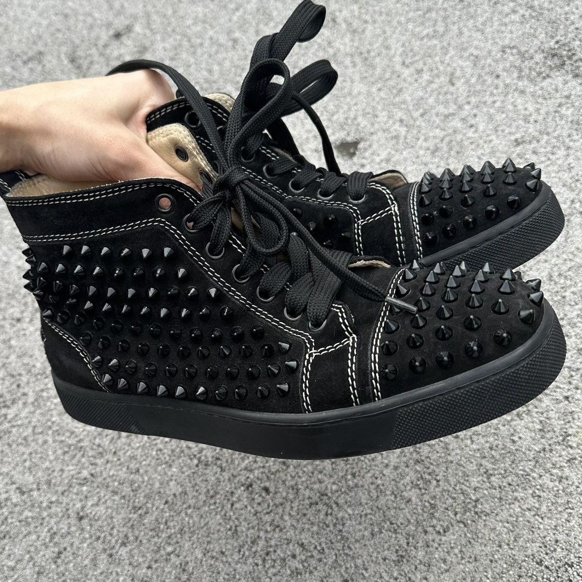 Christian Louboutin Christian Louboutin spike high top sneakers Size US 7.5 / IT 37.5 - 6 Thumbnail