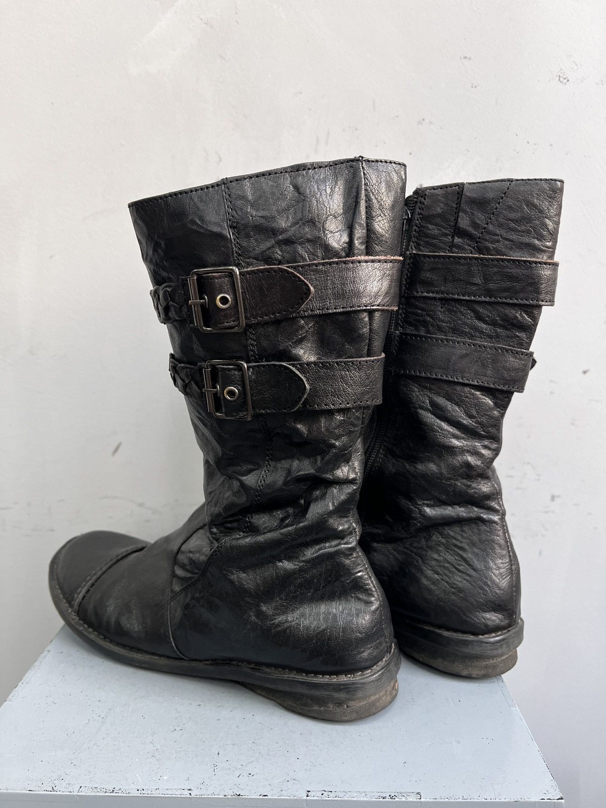 14th Addiction Opium style 14th addiction belted rimless boxing boots y2k Size US 8 / EU 41 - 6 Thumbnail