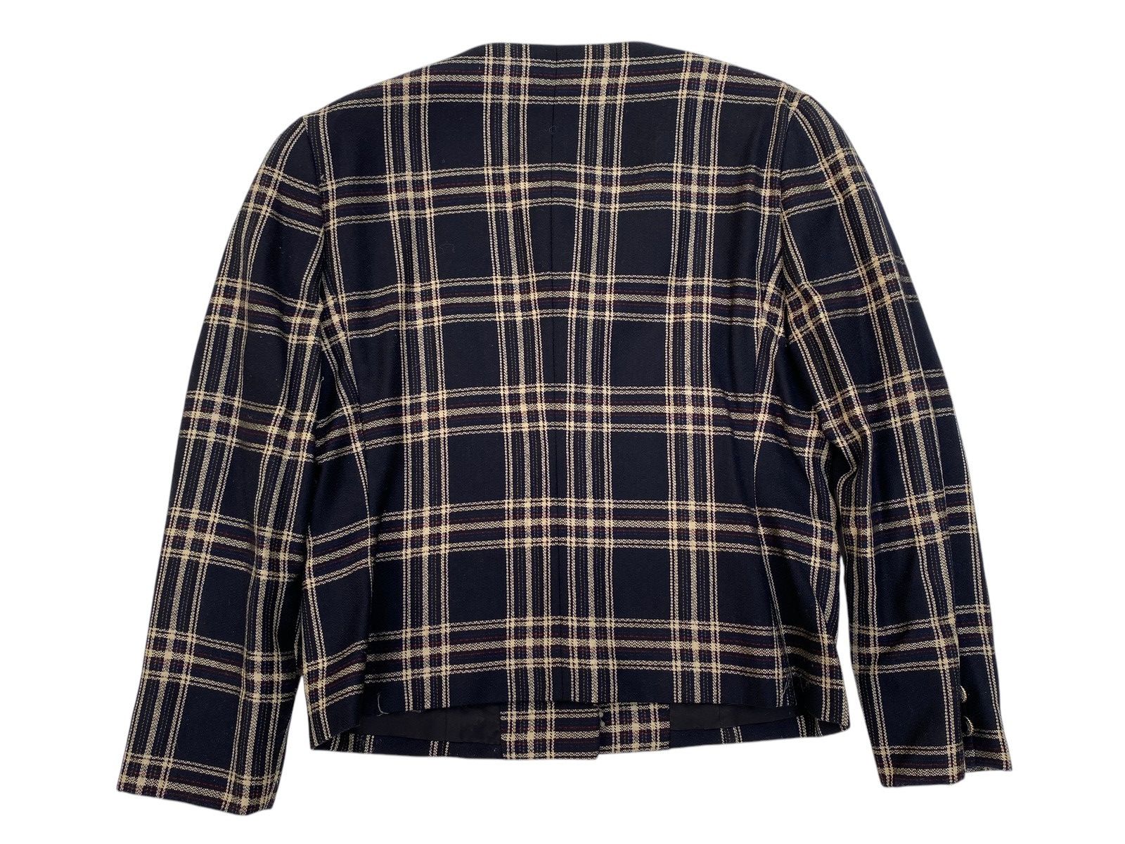 Burberry × Vintage Burberrys Crop Top Wool Jacket Size M / US 6-8 / IT 42-44 - 2 Thumbnail