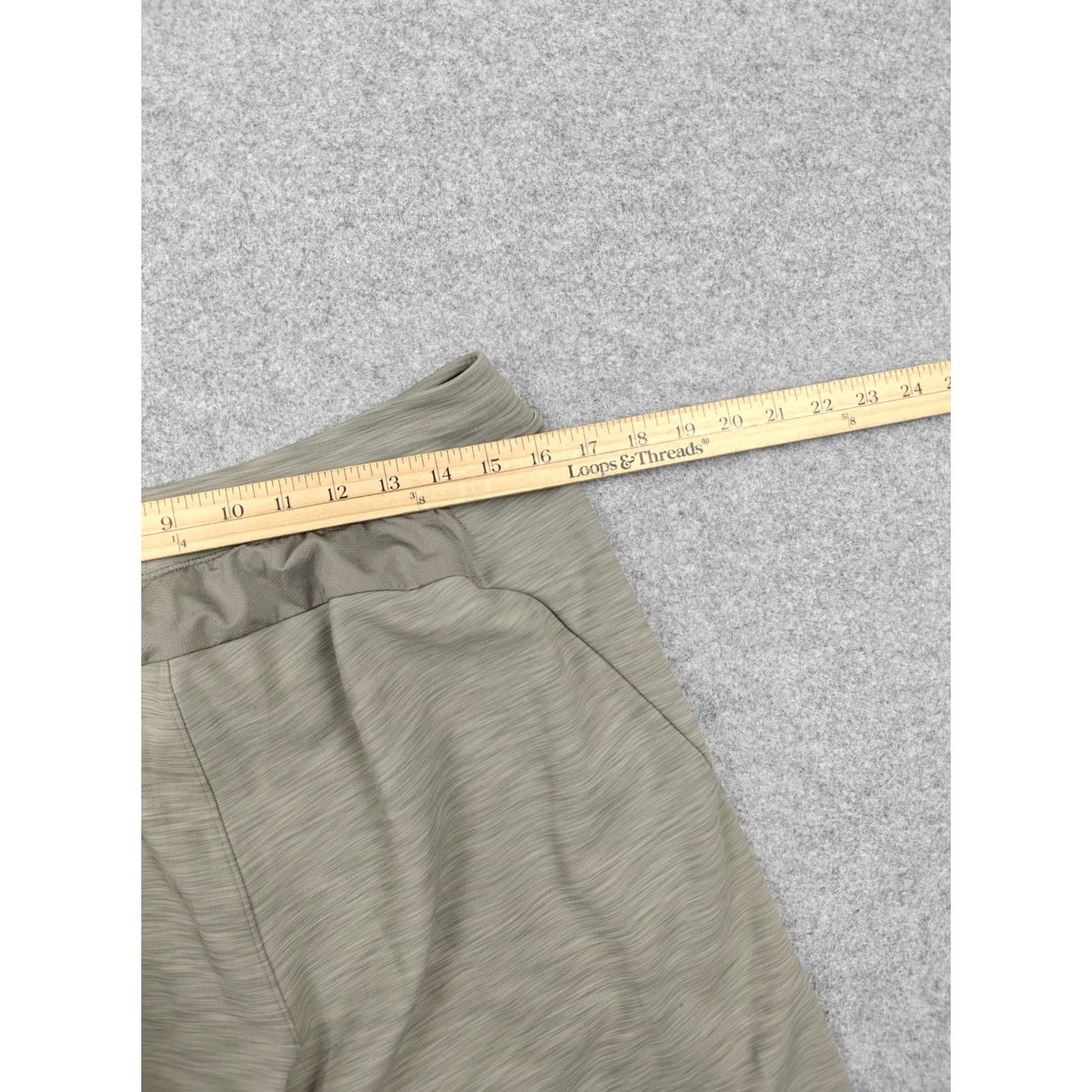 Lululemon Lululemon Mens Large Green Knit Joggers Elastic Waist Zip Pockets Stretch Pants Size US 33 - 7 Thumbnail