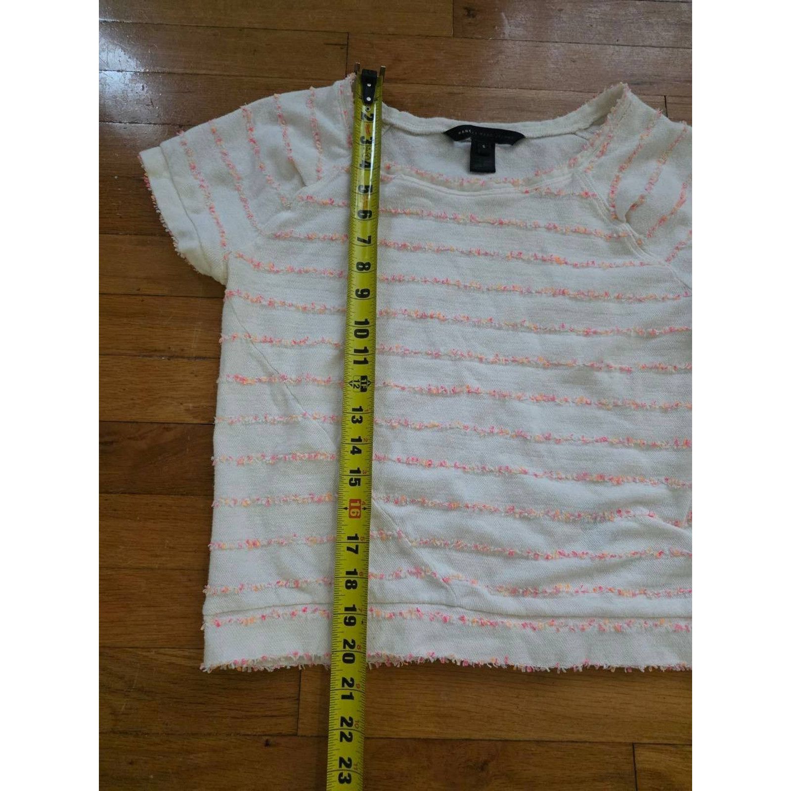 Marc by Marc Jacobs Marc Jacobs Women's T-Shirt White Short Sleeve Small A001498 Size S / US 4 / IT 40 - 7 Thumbnail