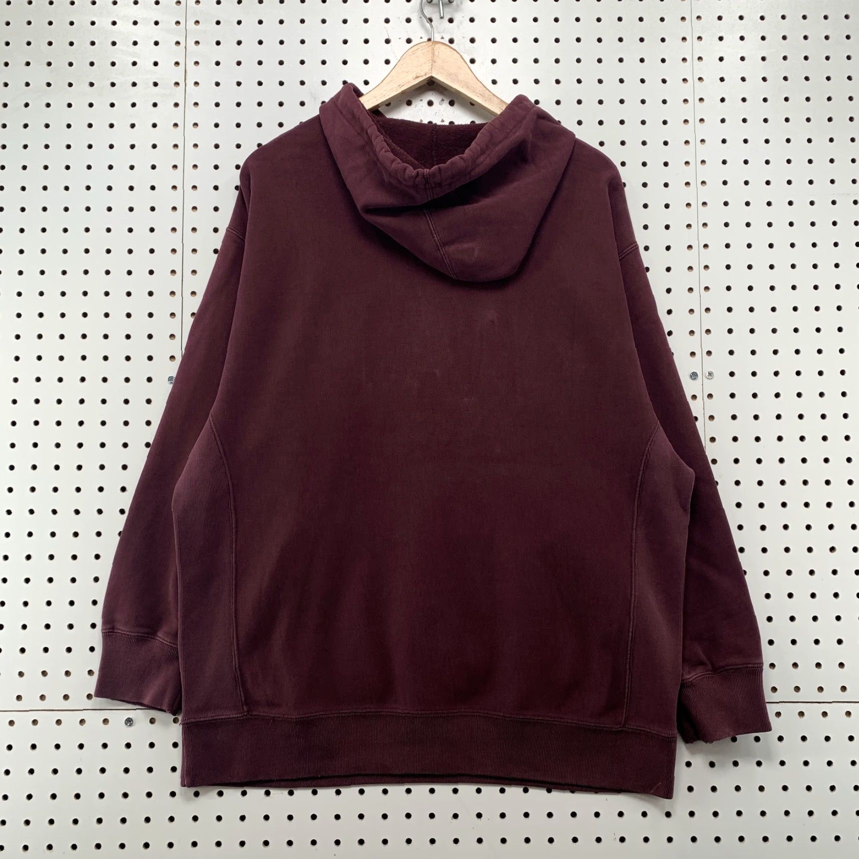 Gap VINTAGE GAP Mens Hoodie Sweatshirt Maroon M Pullover Embroidered Spellout Arch Hooded Sweatshirt Mens Size US M / EU 48-50 / 2 - 7 Thumbnail