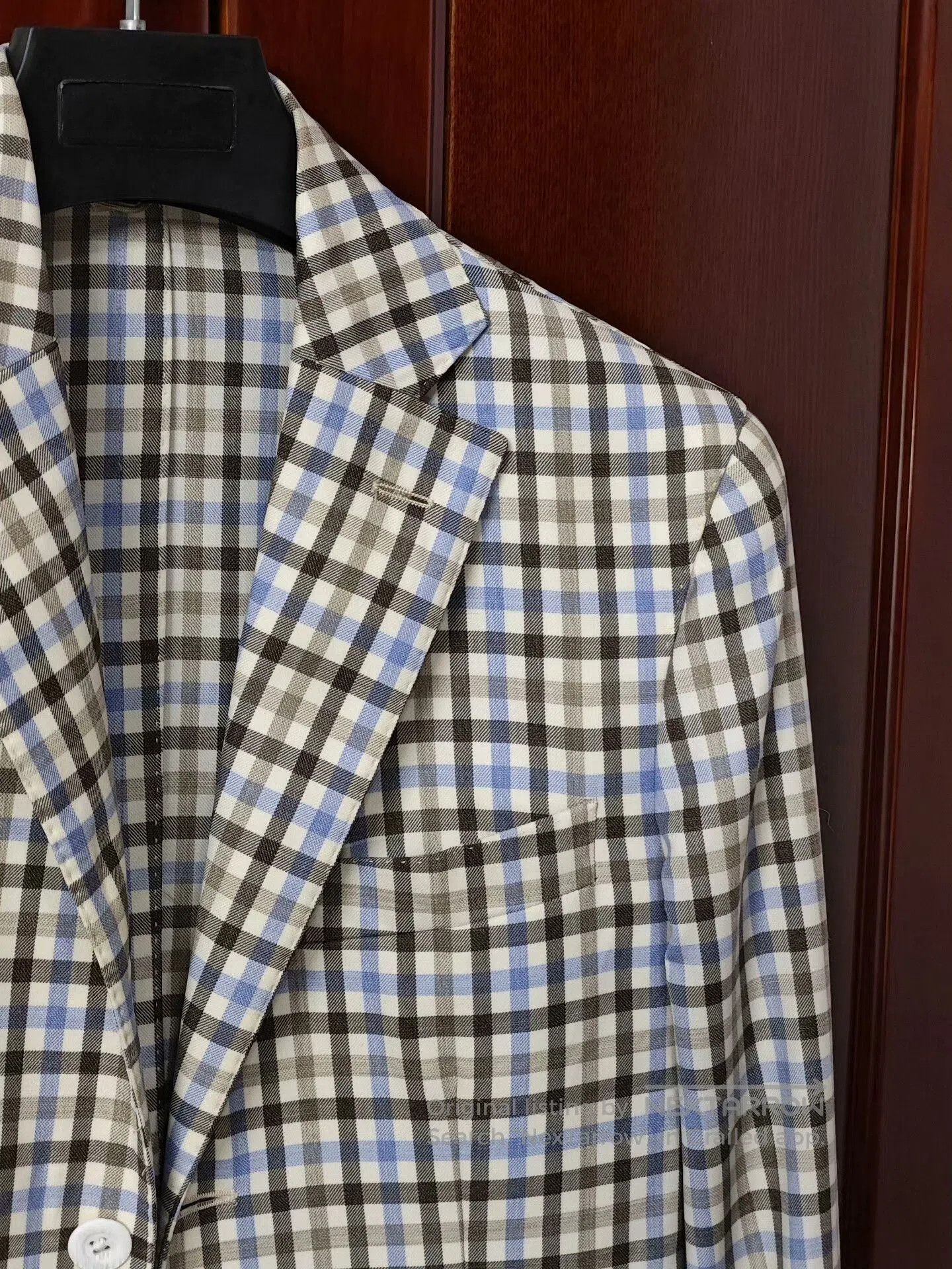 Lubiam Italian Wool Checkered Blazer. Size US S / EU 44-46 / 1 - 2 Thumbnail