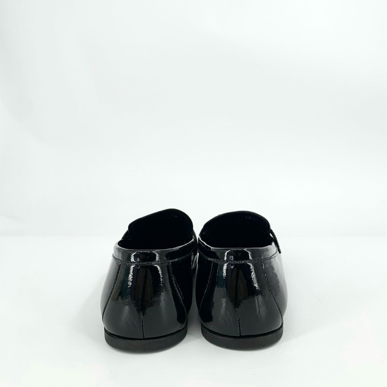 Prada Prada Black Patent Leather Flats Size 36 With Triangle Logo Size US 6 / IT 36 - 6 Thumbnail