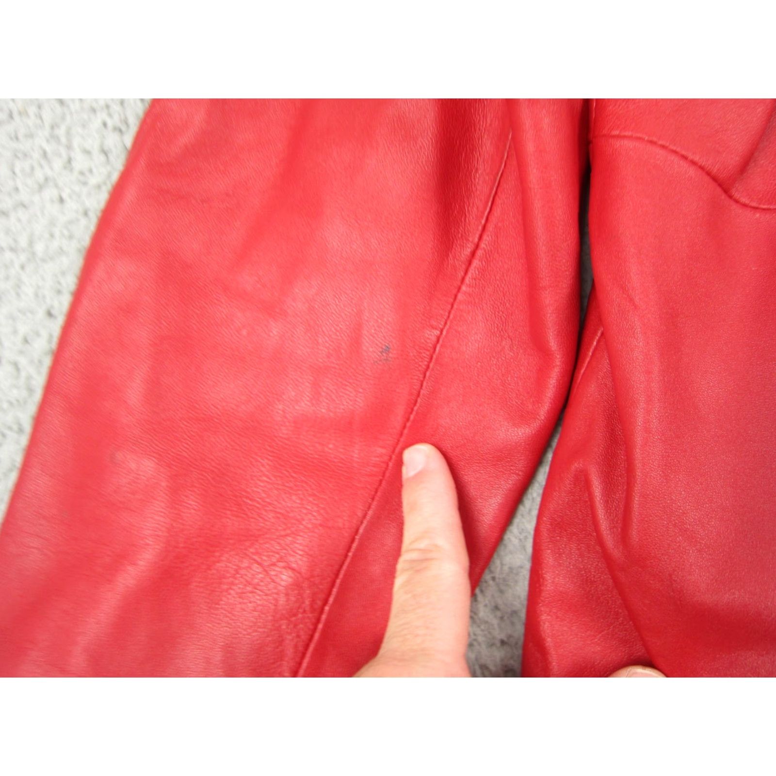 Vintage VINTAGE Studio Works Leather Jacket Womens Large Red Full Zip 90s Classic Size L / US 10 / IT 46 - 5 Thumbnail