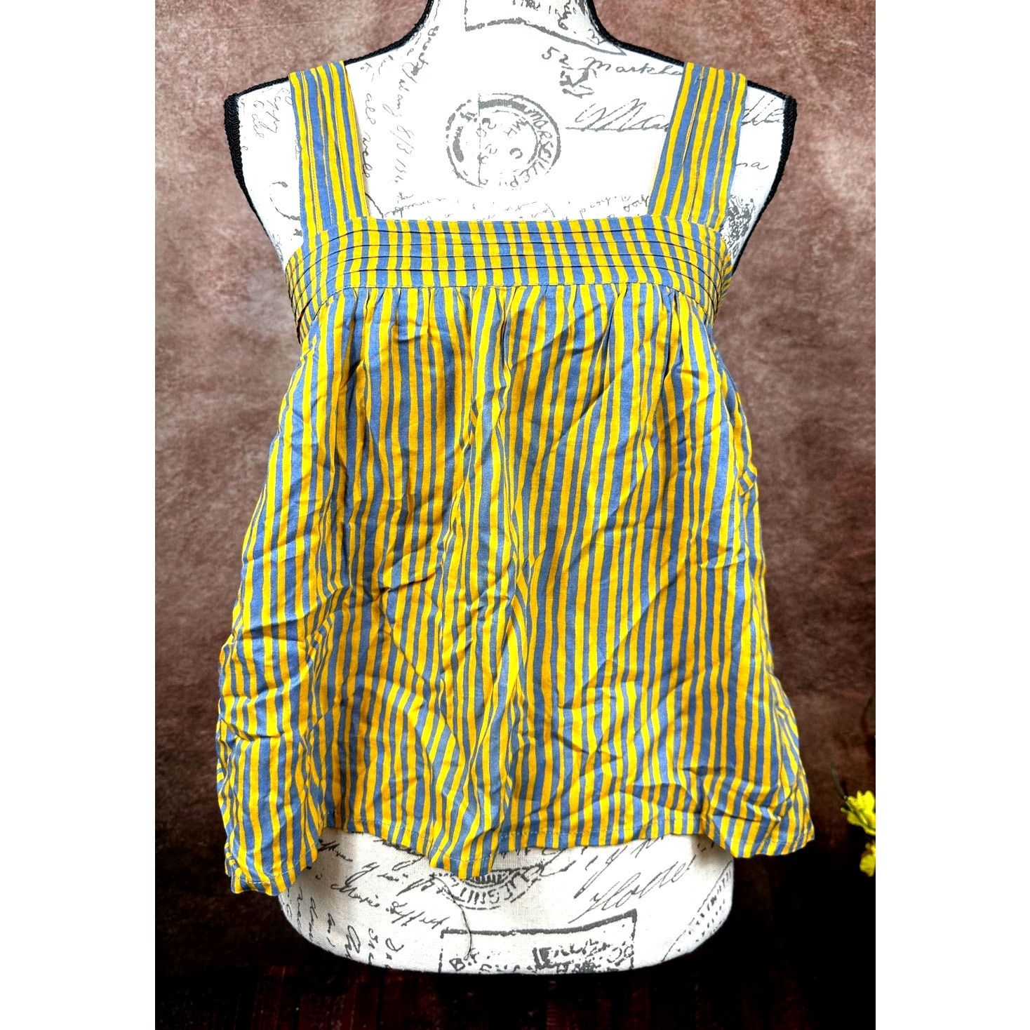 Natalie Martin Natalie Martin Jasmine Top Painted Stripe Dandelion size XS Size XS / US 0-2 / IT 36-38 - 4 Thumbnail