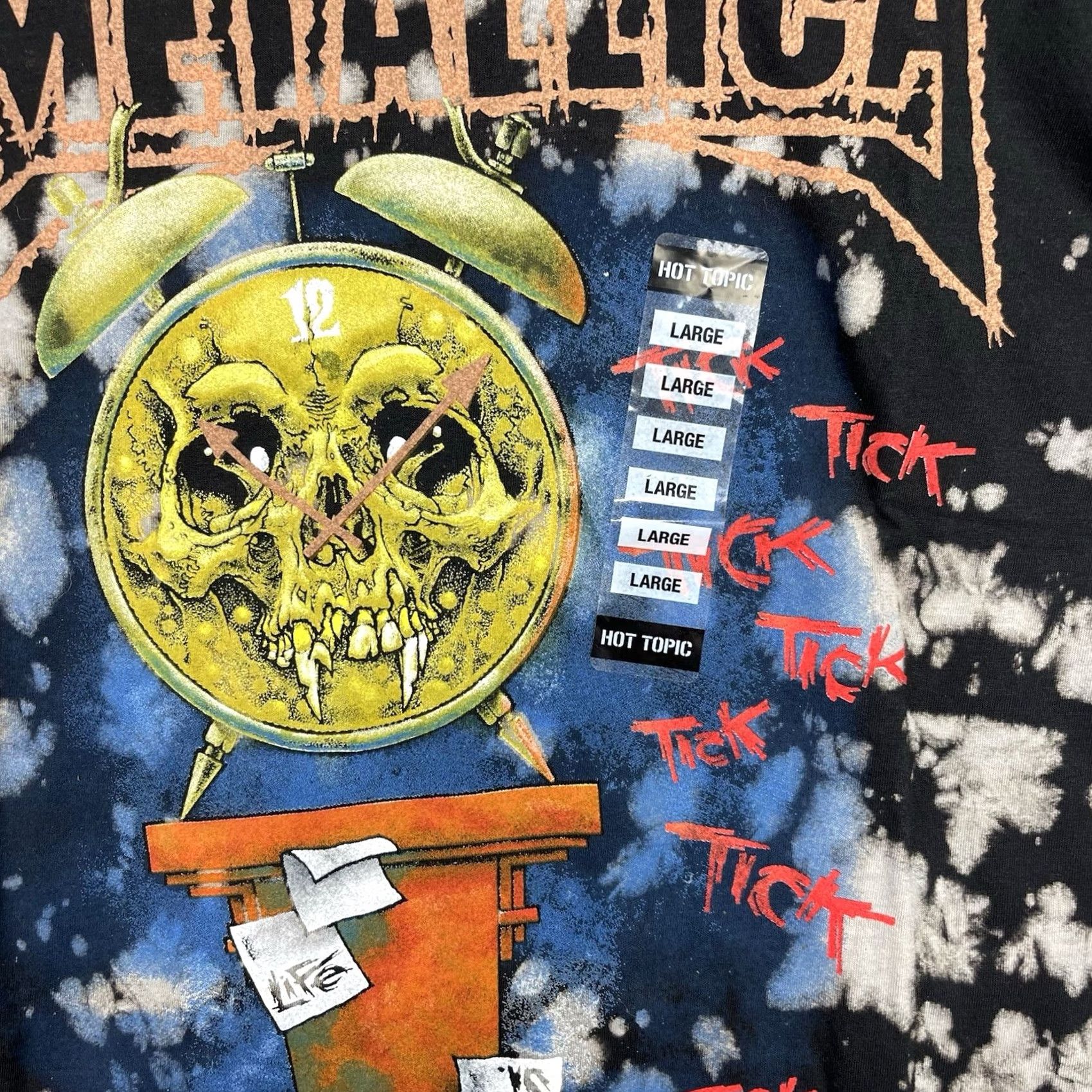 Hot Topic VINTAGE Metallica Shirt Mens Large Pushead Heavy Metal Hot Topic Death Is Pain Adult Size US L / EU 52-54 / 3 - 7 Thumbnail