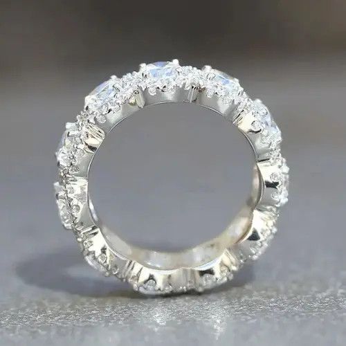 VIBE Sparkling Cubic Zirconia Ring ( Size 6 to 10 ) Size ONE SIZE - 3 Thumbnail
