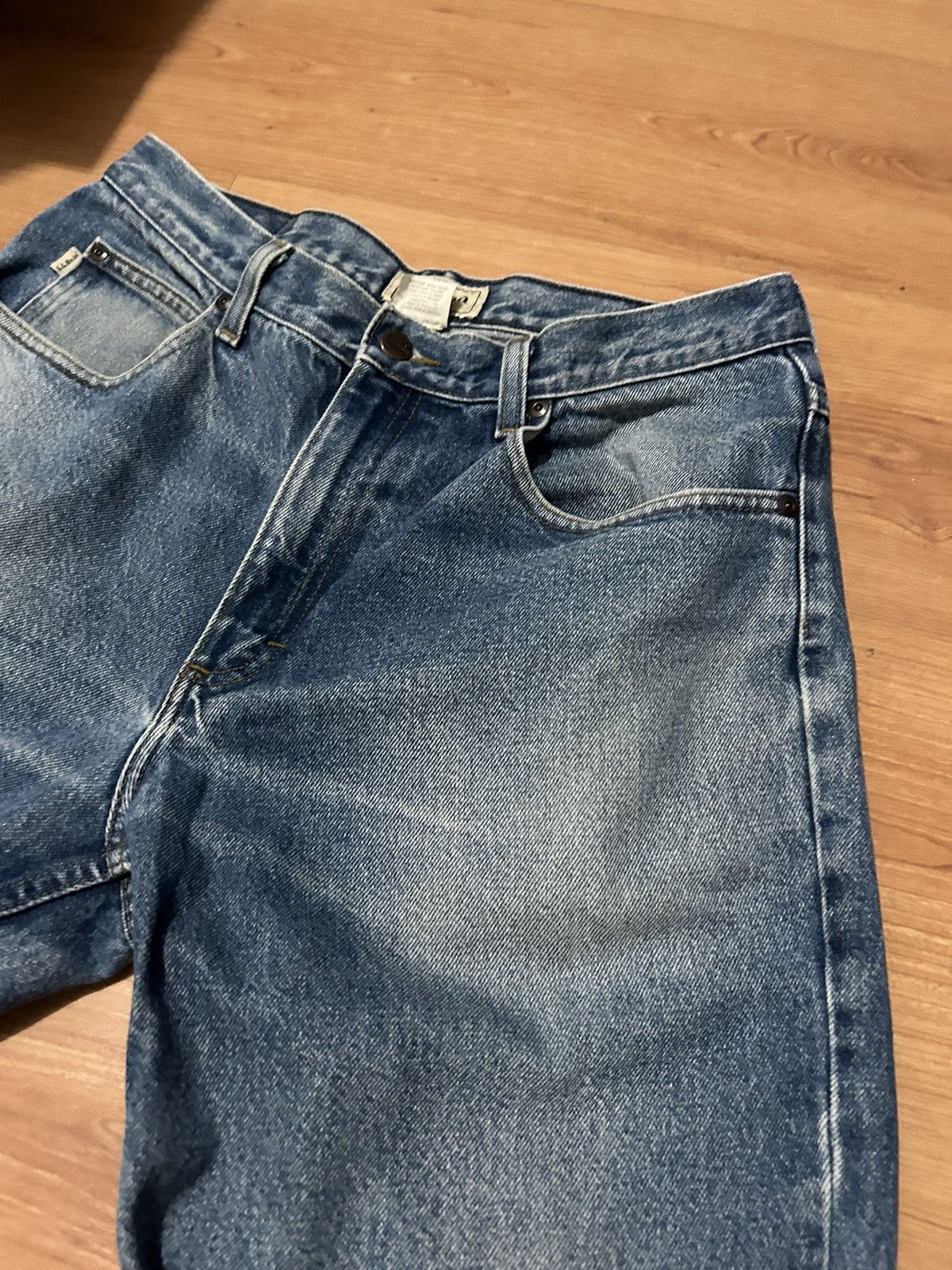 L.L. Bean × Vintage Crazy Faded Vintage L.L.Bean Denim Size US 34 / EU 50 - 4 Thumbnail