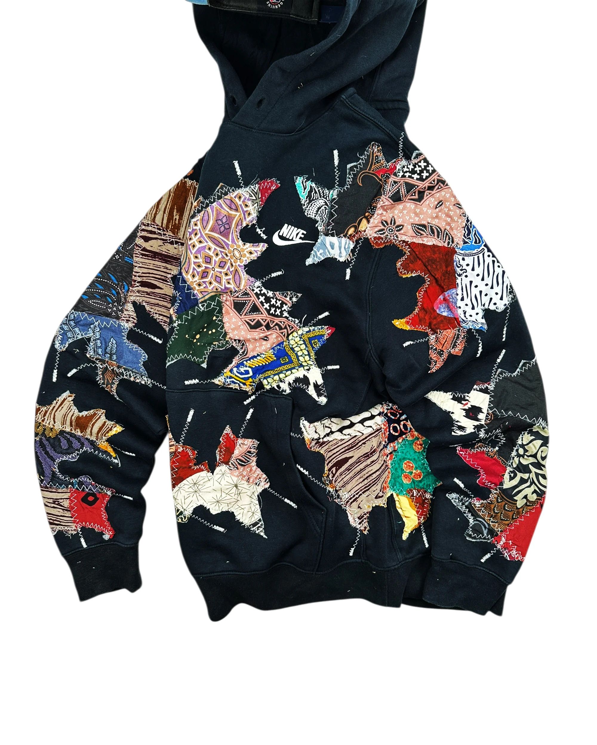 Japanese Brand Re-worked 1 of 1 Handmade Nike Batik Riot Hoodie size M Size US M / EU 48-50 / 2 - 9 Thumbnail