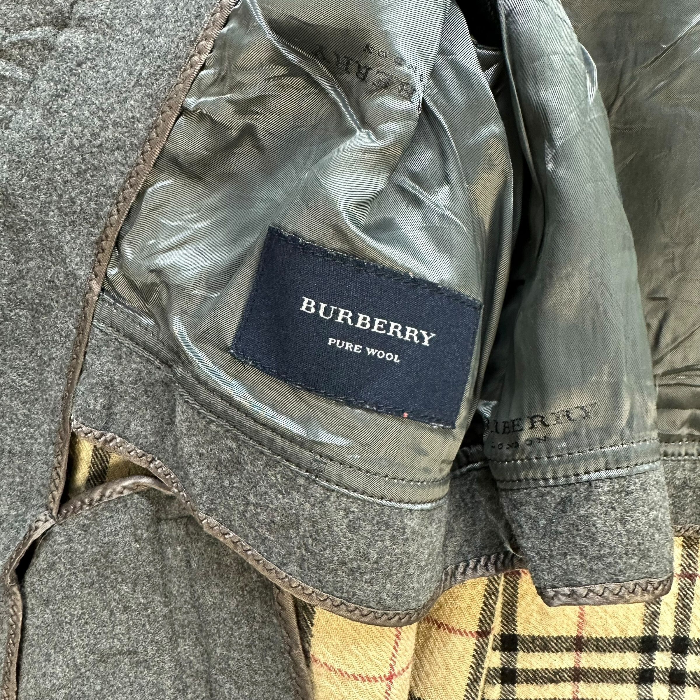 Burberry BURBERRY London Pure Wool Nova Check Hooded Coat #A39-0890 Size XS / US 0-2 / IT 36-38 - 7 Thumbnail