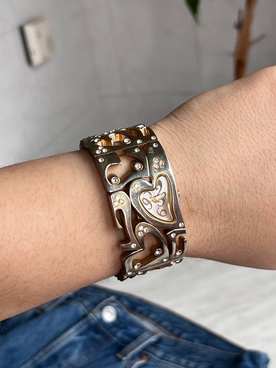 Japanese Brand × Vintage Vintage ❤️ Heart Japanese style futuristic Steel Watch Size ONE SIZE - 9 Thumbnail