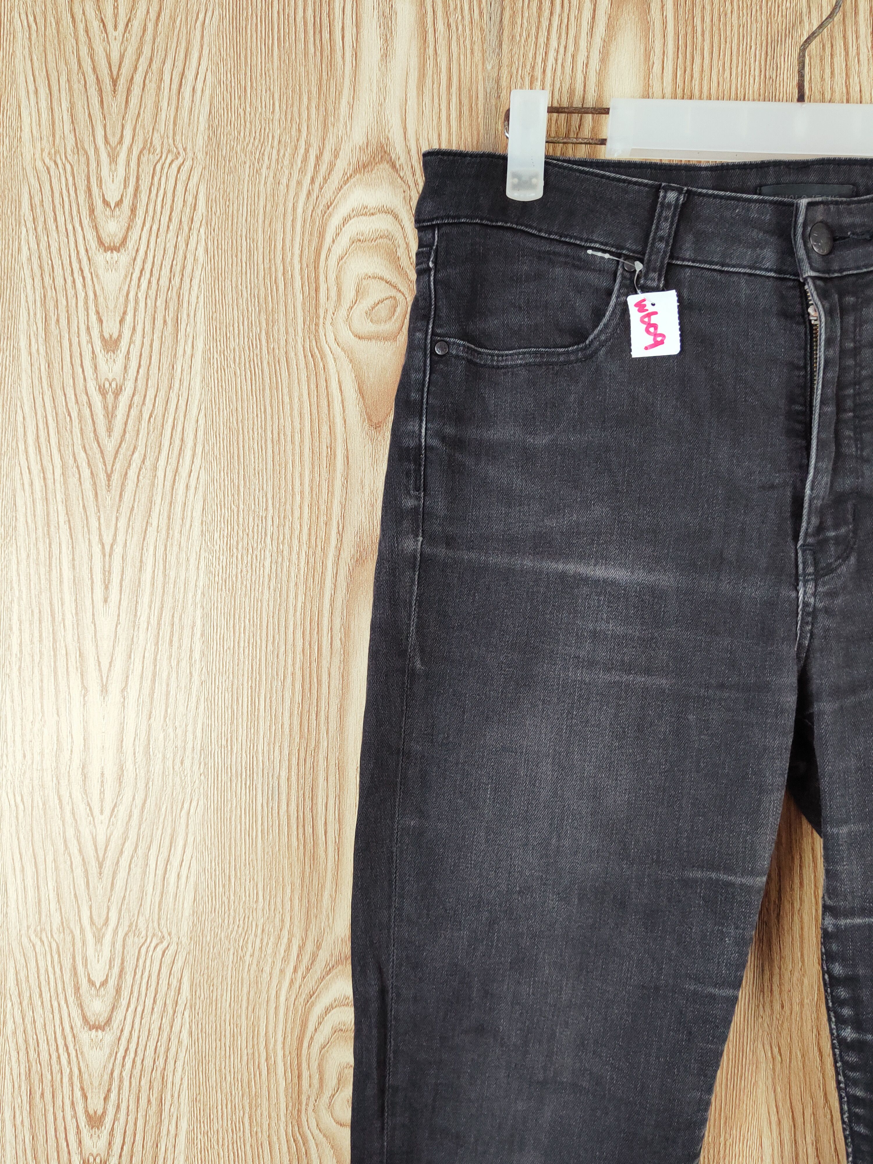 Japanese Brand Uniqlo fabirc by kaihara Black Distressed Ripped Jeans #W609 Size US 30 / EU 46 - 3 Thumbnail