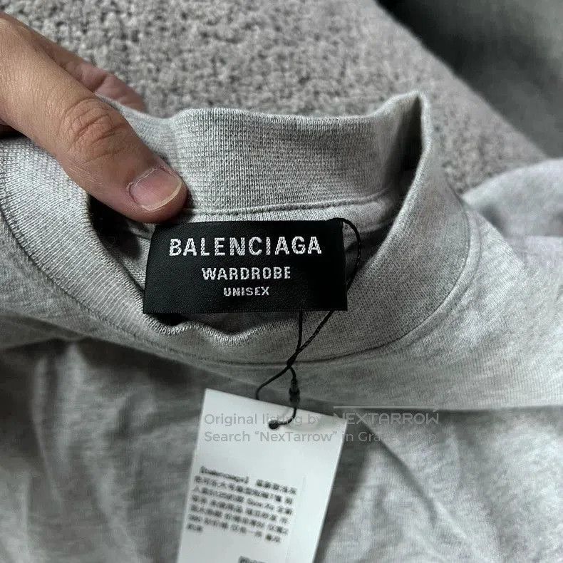 Balenciaga Balenciaga Gray Cola Oversized Short Sleeve T-shirt. Size US XS / EU 42 / 0 - 3 Thumbnail