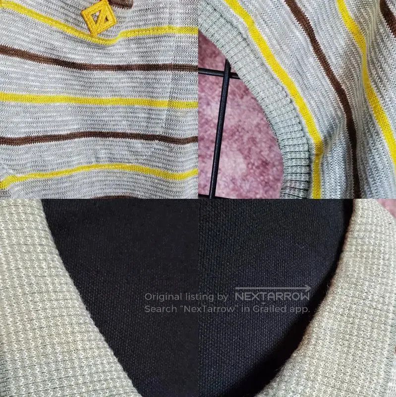 Dior Dior Summer Gray Striped Short Sleeve Top . Size M / US 6-8 / IT 42-44 - 9 Thumbnail