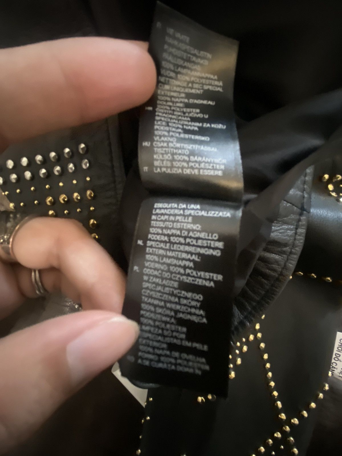 Designer × Versace Vesace x H&M Biker Jacket Size S / US 4 / IT 40 - 7 Thumbnail