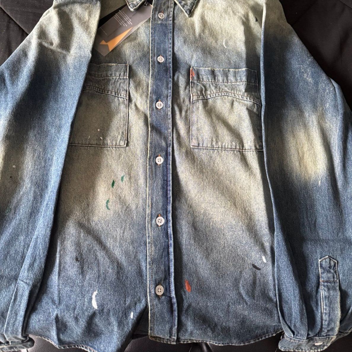 Rhude Rhude Paint Splatter Denim Shirt – Medium – New Size US M / EU 48-50 / 2 - 5 Thumbnail