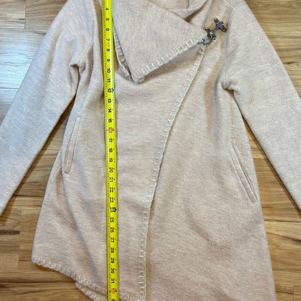 Other Garnet Hill Women’s Small Beige Asym Coat Toggle Size XXS / US 00 / IT 34 - 5 Thumbnail