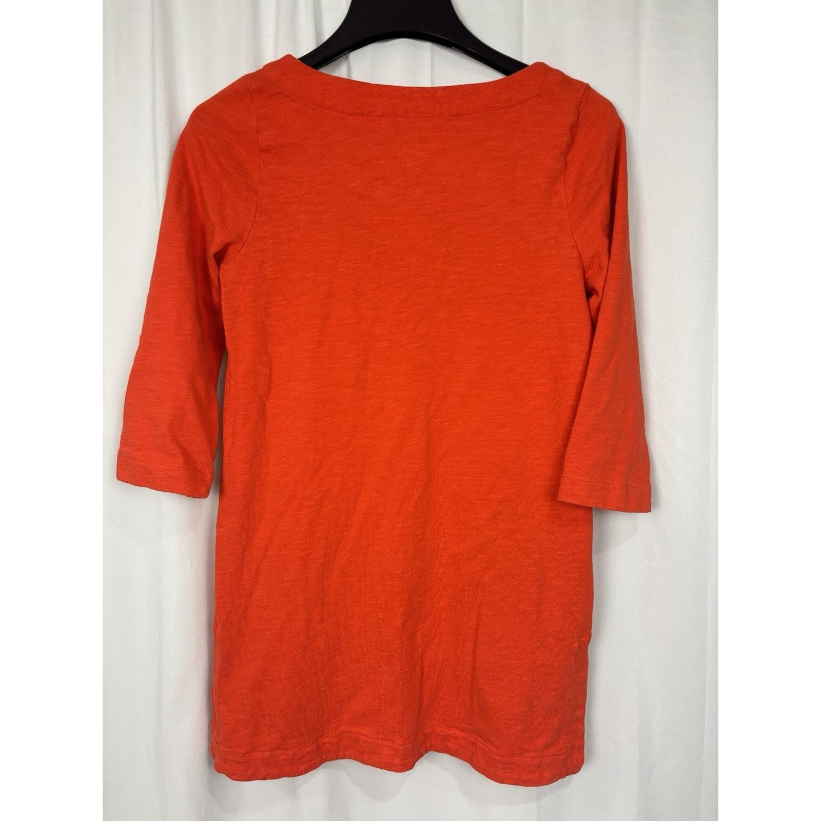 J.Crew J Crew Women’s S Orange Tunic Top Mini Dress 3/4 Sleeve Size S / US 4 / IT 40 - 2 Thumbnail