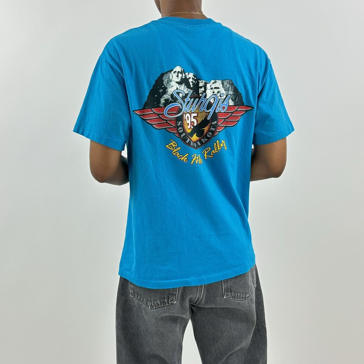 Harley Davidson × Vintage vintage 90s 1995 HARLEY DAVIDSON EAGLE SOUTH DAKOTA t-shirt Size US L / EU 52-54 / 3 - 2 Thumbnail
