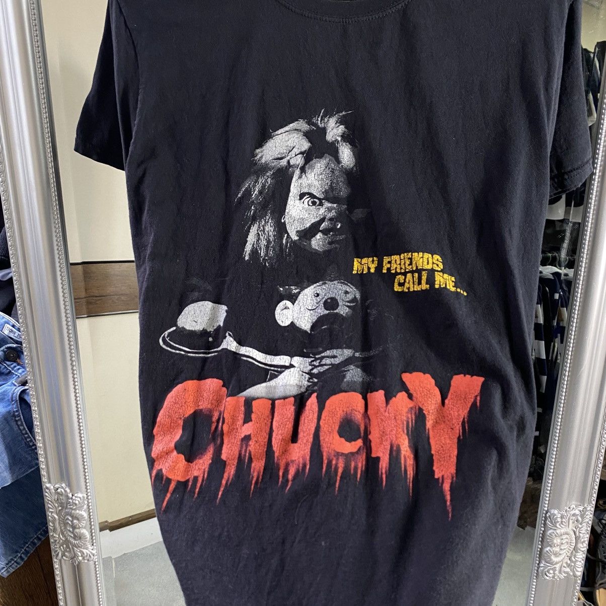 Fruit Of The Loom VINTAGE CHUCKY T-SHIRT UNIVERSAL Size US L / EU 52-54 / 3 - 3 Thumbnail