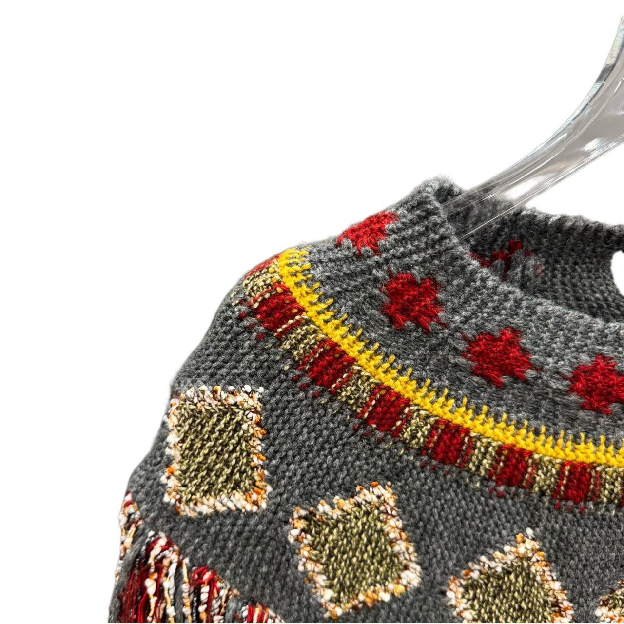 Dior Dior Geometric Long Sleeve Knit Sweater K26WX Size XS / US 0-2 / IT 36-38 - 3 Thumbnail