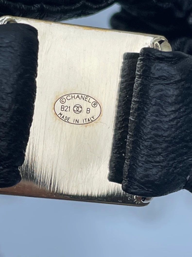 Chanel Chanel Black Lambskin Hair Tie -2505 Size ONE SIZE - 5 Thumbnail