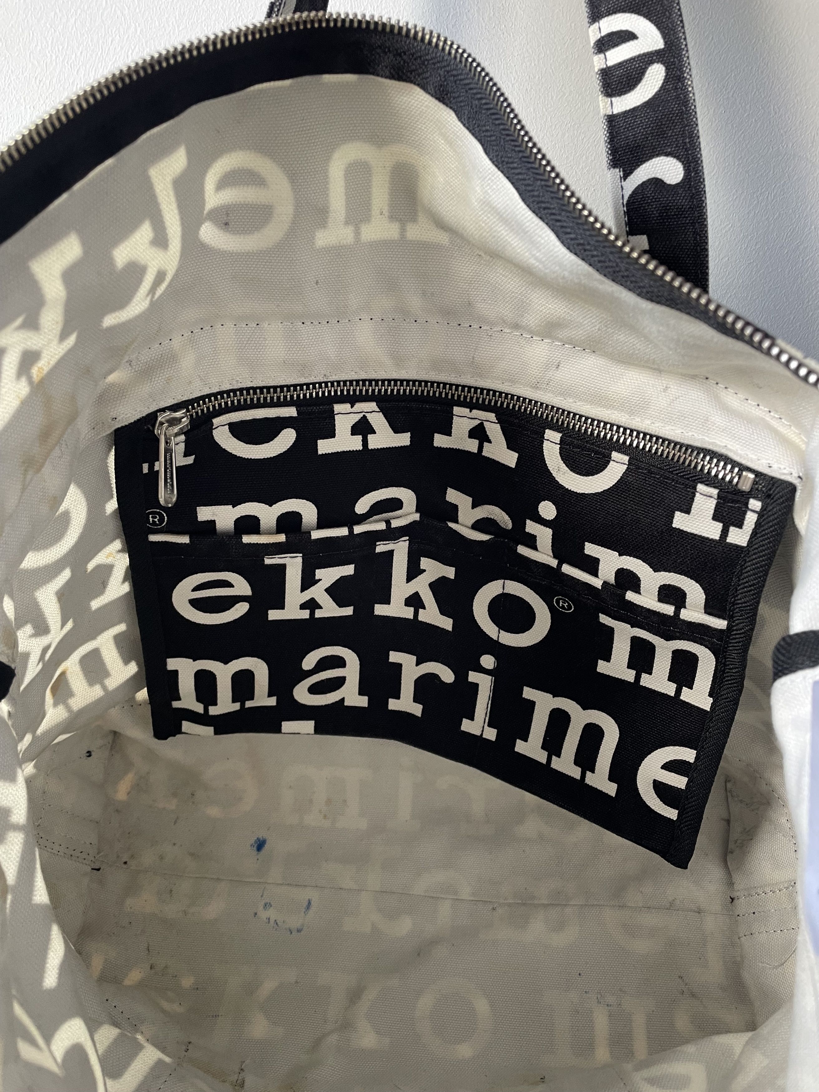 Marimekko Marimekko Monogram Letter Pattern Handbag 7791AC Size ONE SIZE - 9 Thumbnail