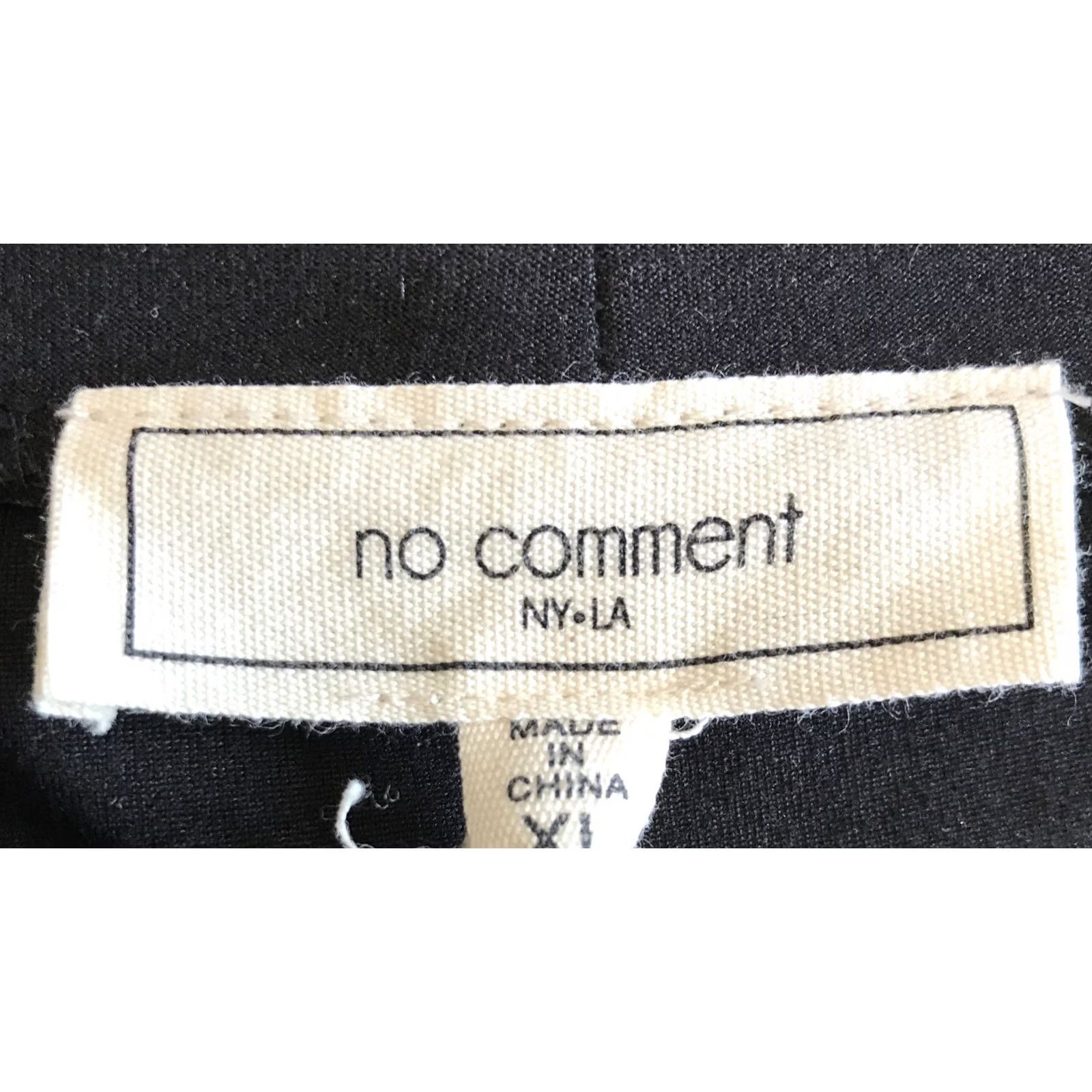 Vintage NO COMMENT Dress Short Sleeve Black Keyhole Neck Knit Party XL NWT Size 40" / US 18 - 3 Thumbnail