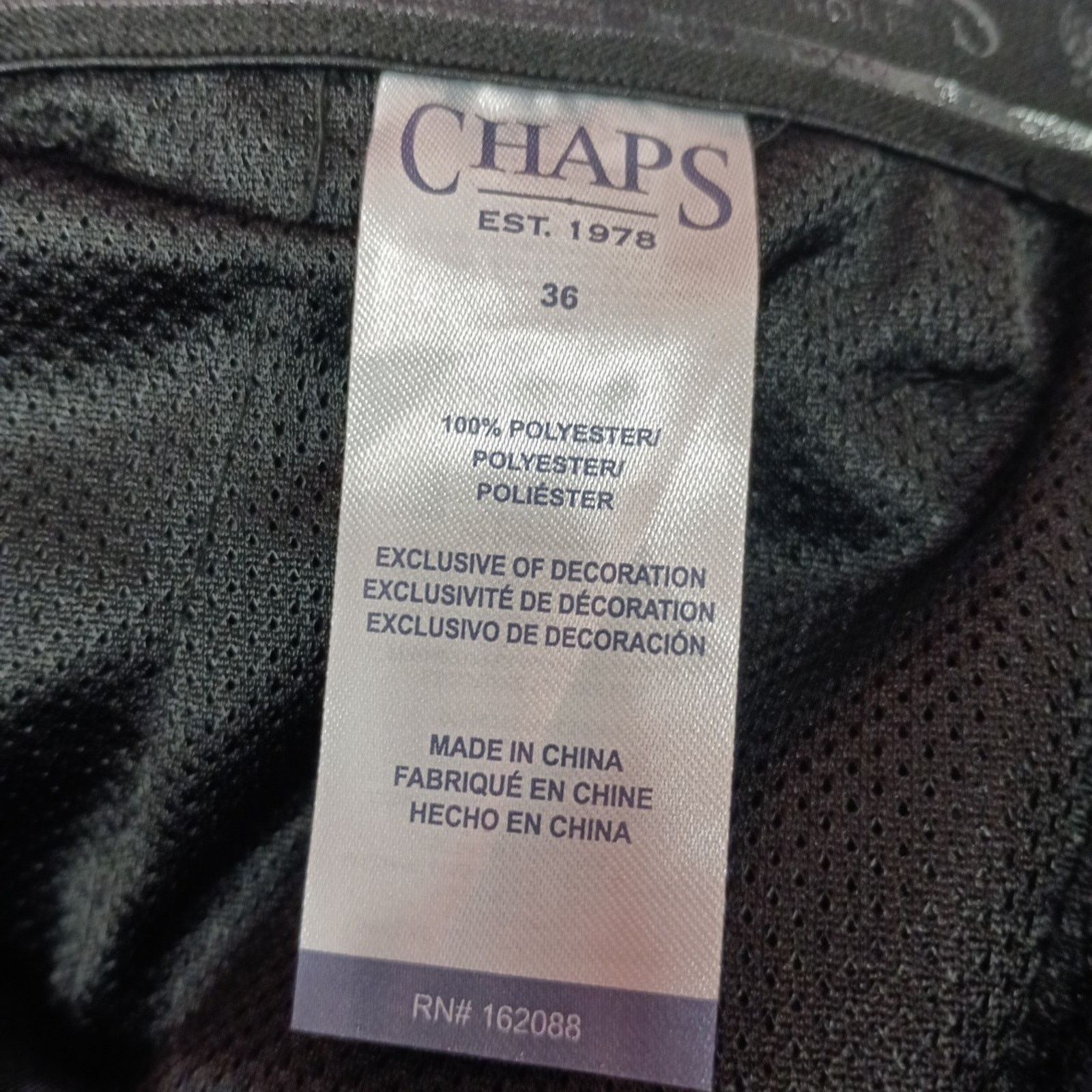 Chaps Chaps Golf Slim Fit Pants Mens 36x30 Black Stretch Waistband Size US 36 / EU 52 - 5 Thumbnail
