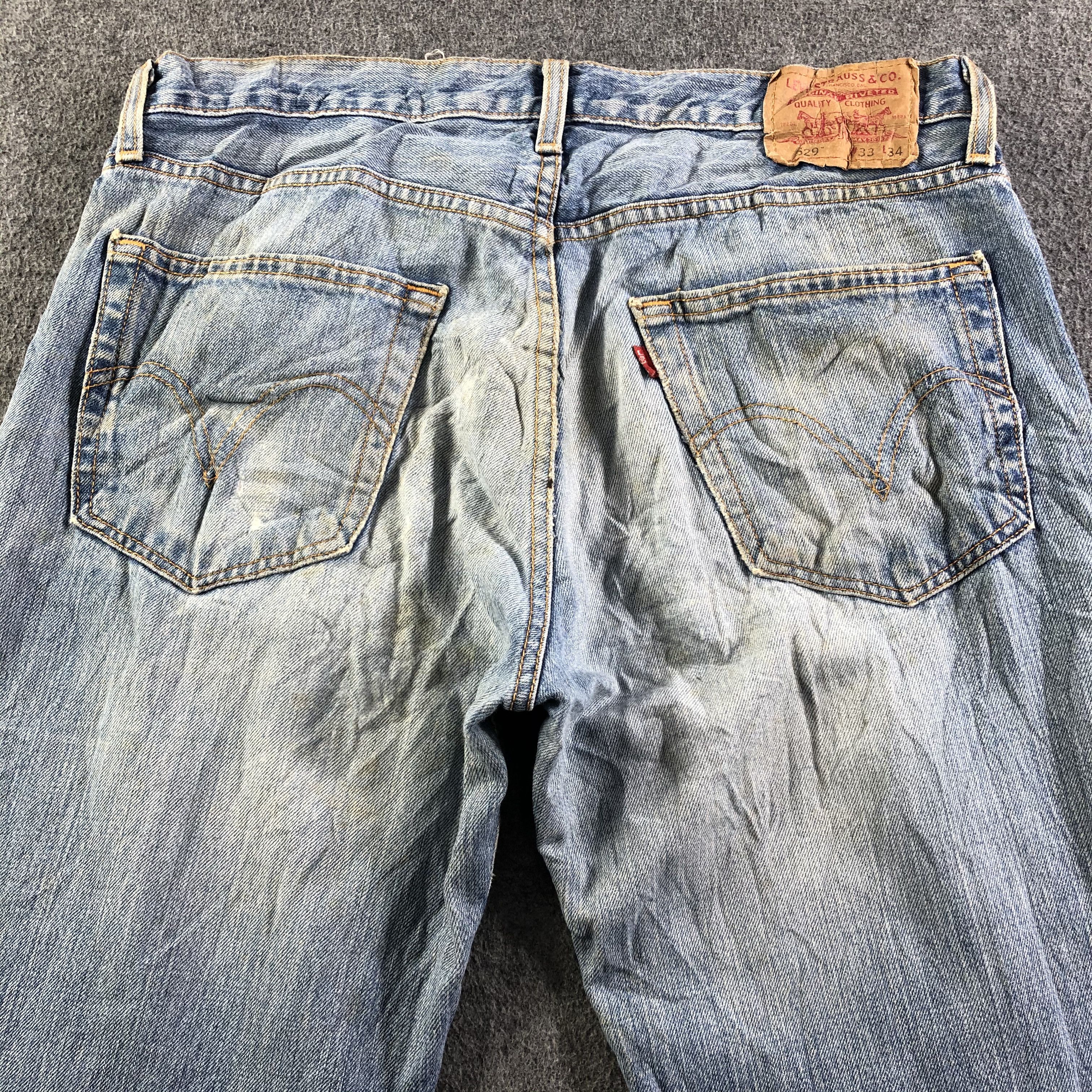 Levi's Vintage Light Wash Levis 529 Jeans-J3351 Size US 35 - 4 Thumbnail