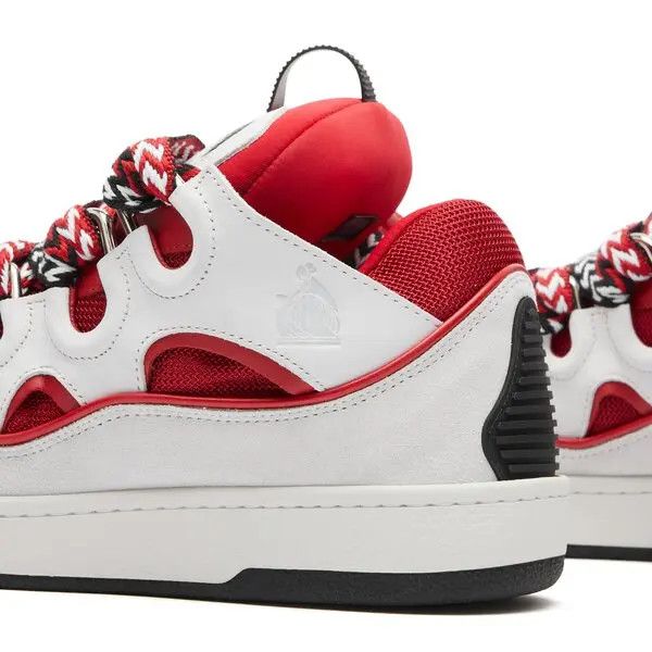 Lanvin oc11z0426 Curb Sneakers in White/Red Size US 9 / EU 42 - 3 Thumbnail