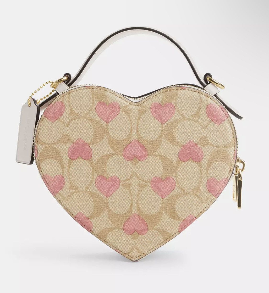Coach coach Heart Crossbody In Signature Size ONE SIZE - 4 Thumbnail