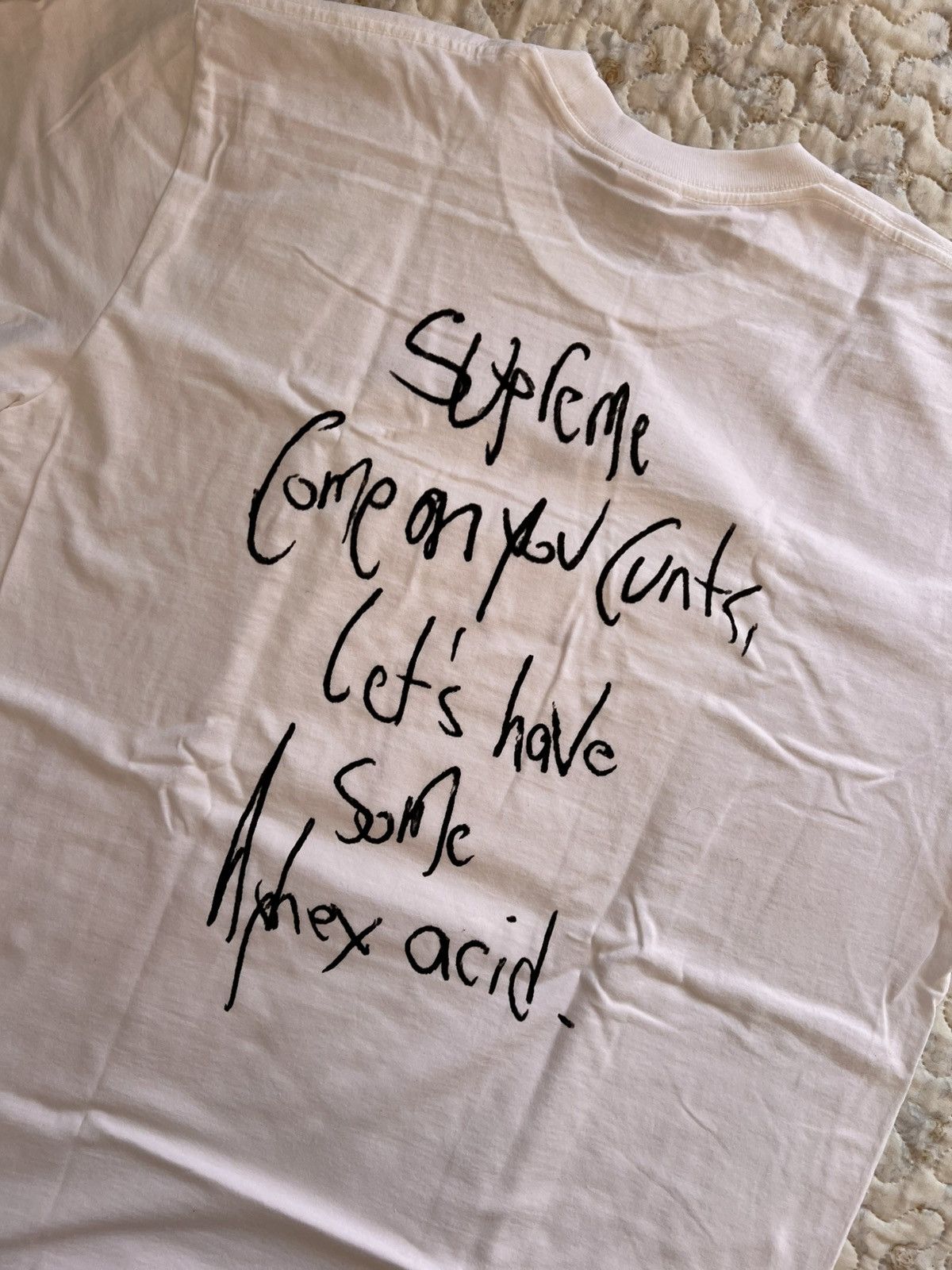 Supreme XL Supreme x Aphex Twin Windowlicker tee Tshirt white logo Size US XL / EU 56 / 4 - 13 Thumbnail
