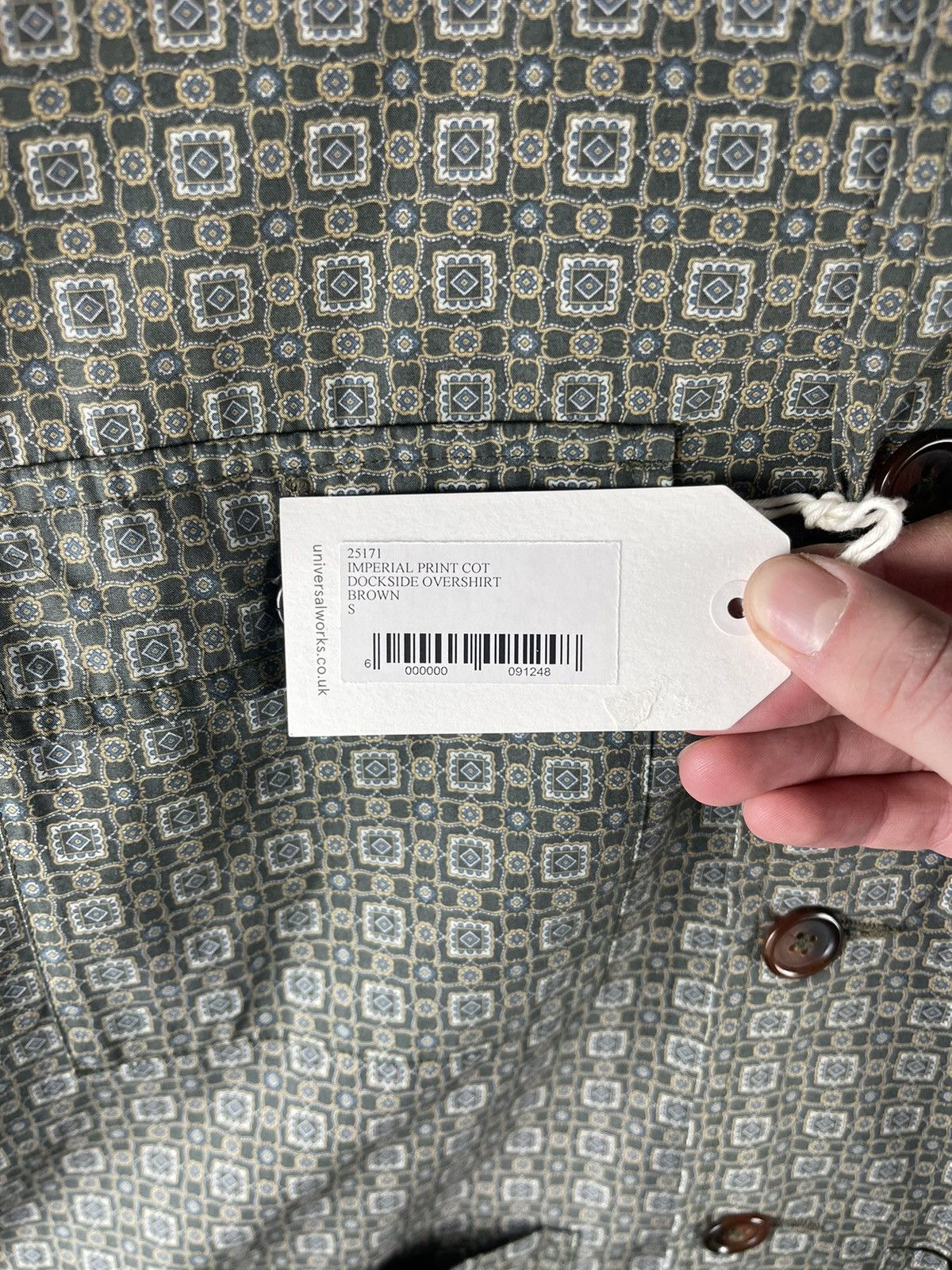 Universal Works Universal Works NWT Patterned Cotton Pocket Overshirt Jacket Size US S / EU 44-46 / 1 - 9 Thumbnail
