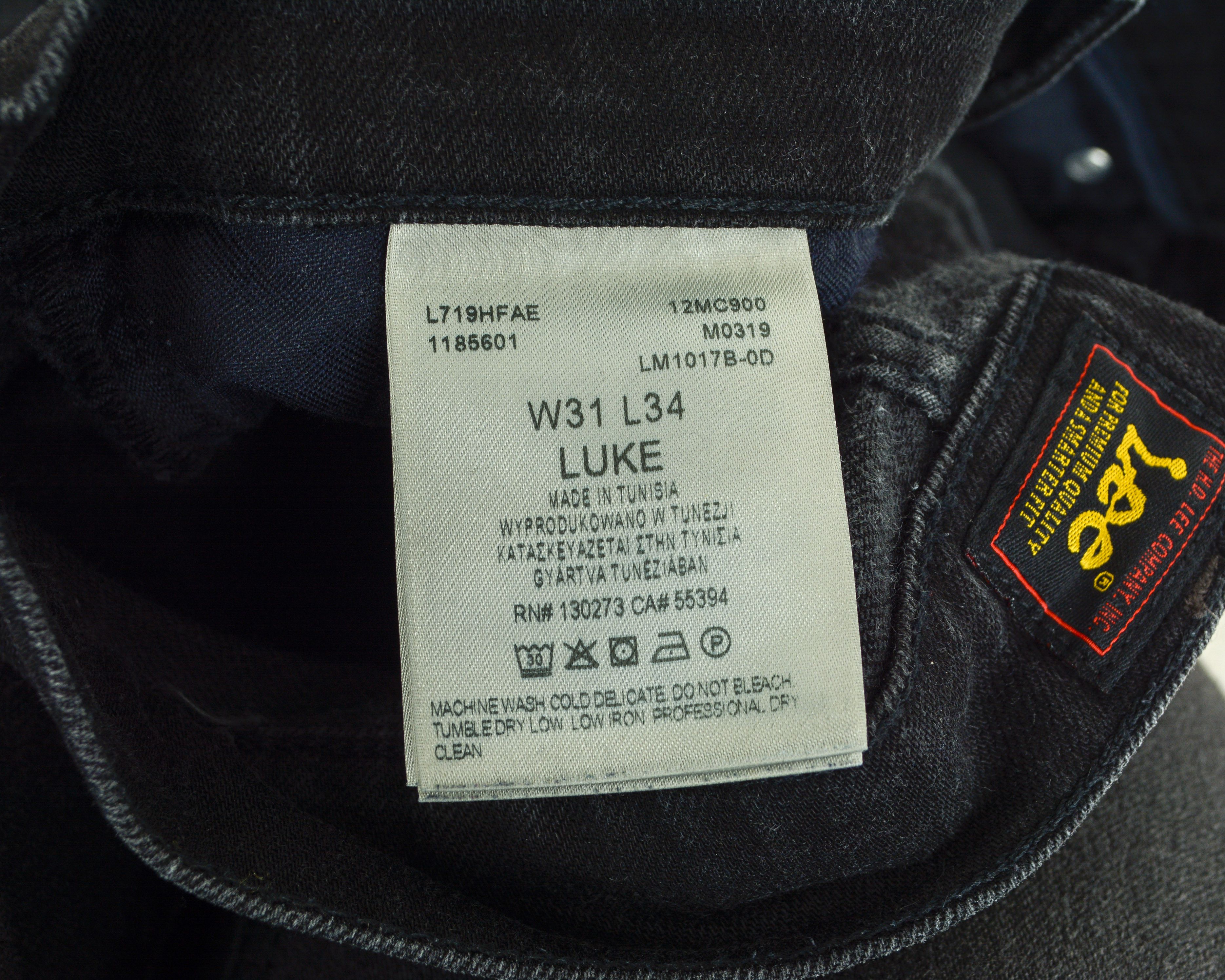 Lee Luke W31 L34 Jeans Denim Pants Trousers Stretchy Skinny Size US 31 - 8 Thumbnail