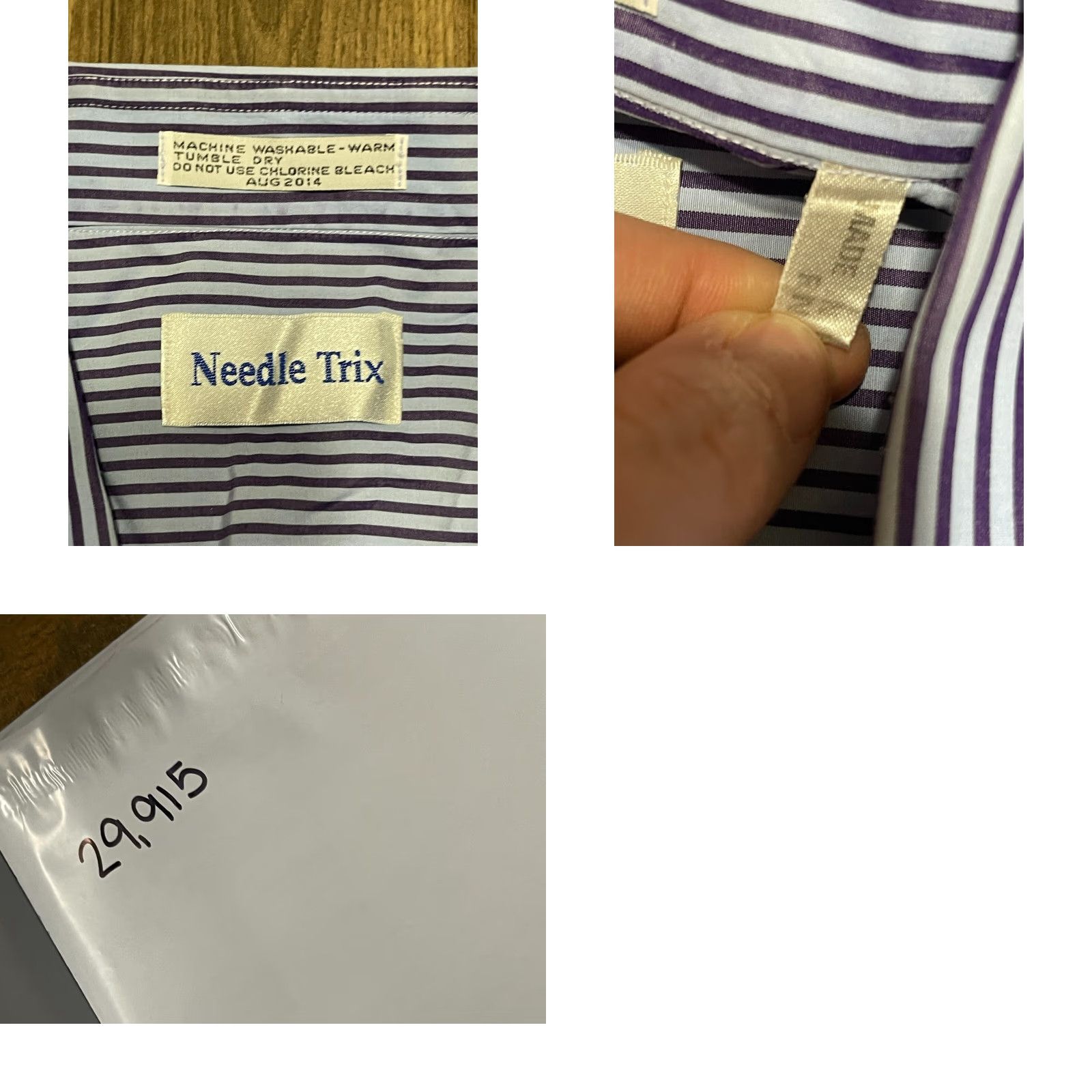 Needles Needle Trix Shirt Men XL Blue Striped Button Up Long Sleeve Size US XL / EU 56 / 4 - 8 Thumbnail