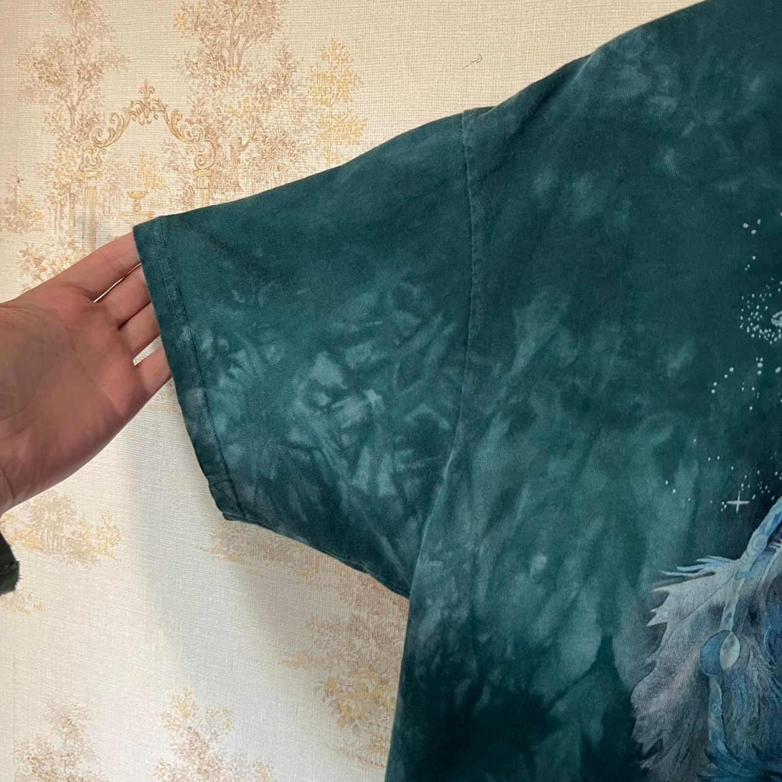 The Mountain The Mountain Wolf Graphic Tee | Green Tie-Dye | Fits XLT Size US XL / EU 56 / 4 - 5 Thumbnail