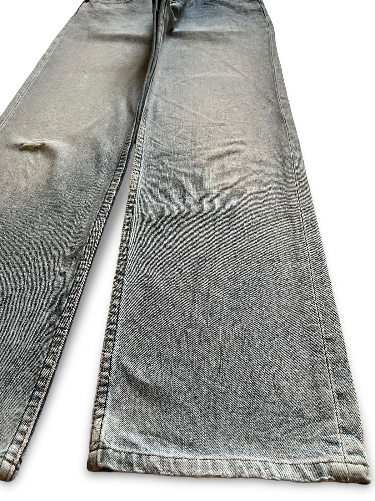 Levi's × Levi's Vintage Clothing Vintage 90s Levis 502 Light Wash Distressed Loose Jeans Size US 29 - 7 Thumbnail