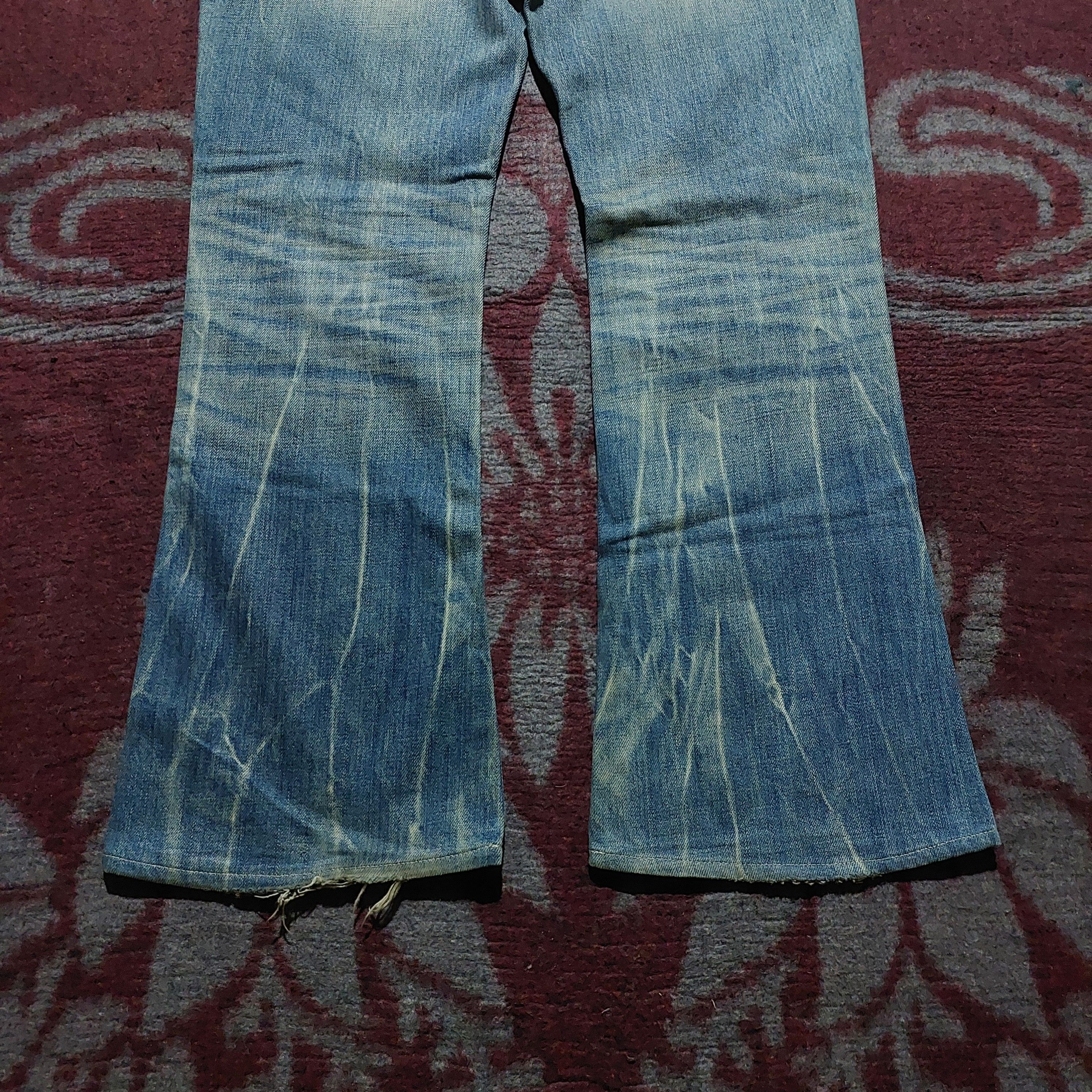 Vanquish Vanquish Gold japan Acid ripped Flared Jeans Size US 32 / EU 48 - 6 Thumbnail