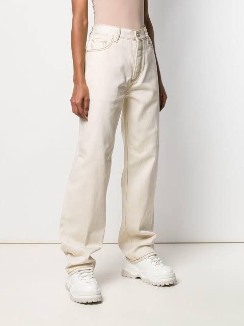 Eytys Eytys Benz Twill Ecru Pants Size 27" / US 4 / IT 40 - 1 Thumbnail