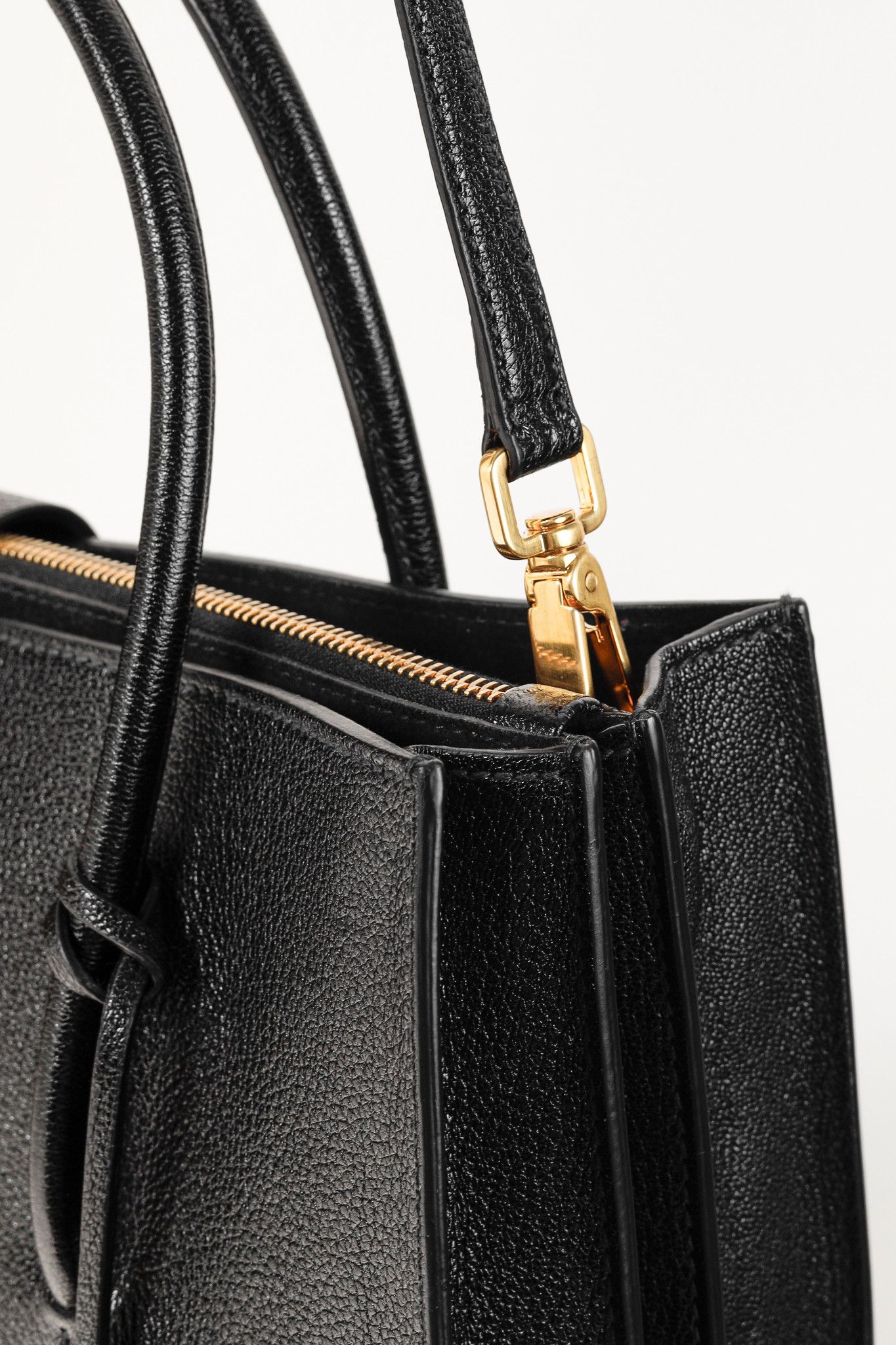 Miu Miu Nero Madras Leather Accordion Tote
