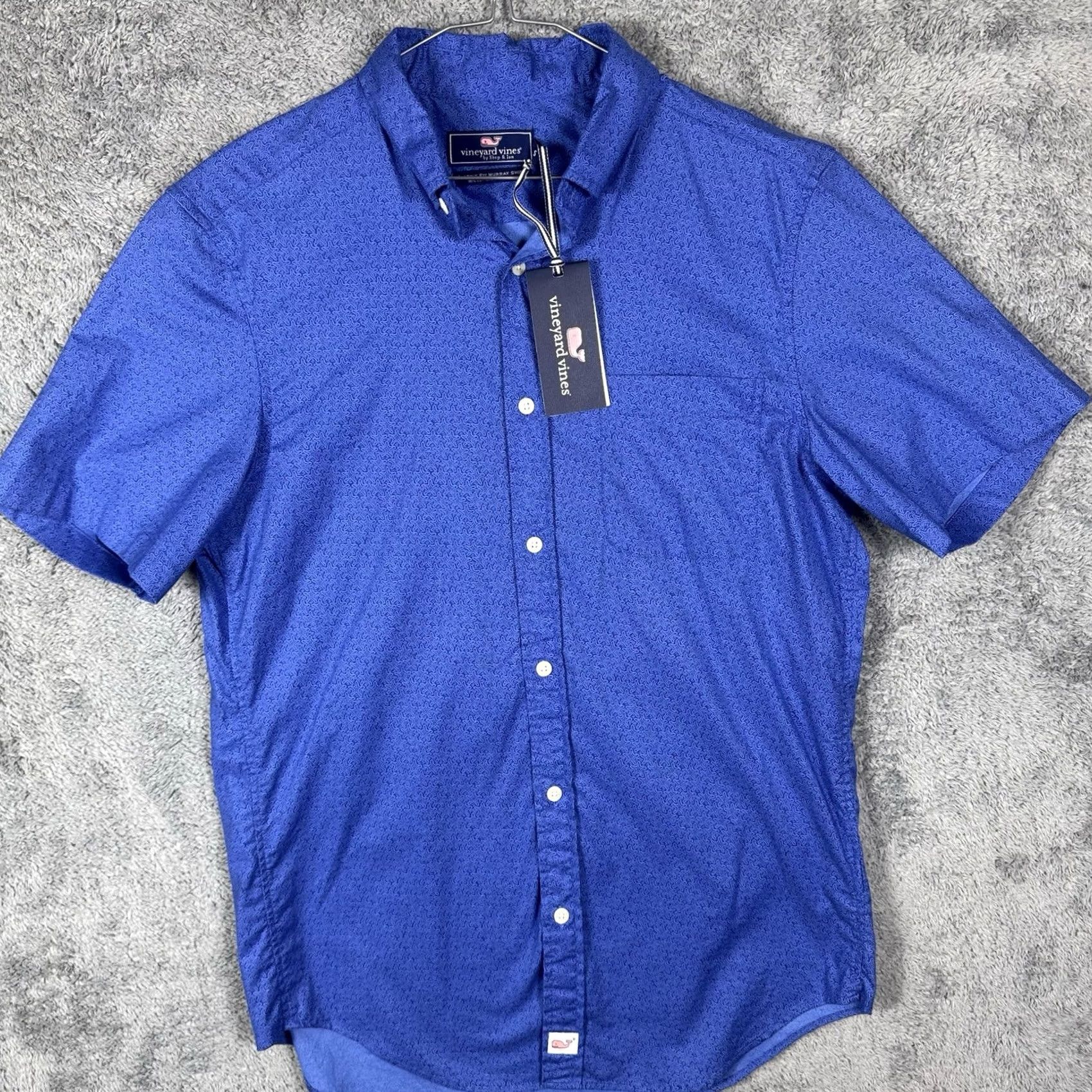 Vineyard Vines Vineyard Vines Shirt Mens S Classic Fit Murray Ministarfish Geometric Animal Blue New Size US S / EU 44-46 / 1 - 4 Thumbnail