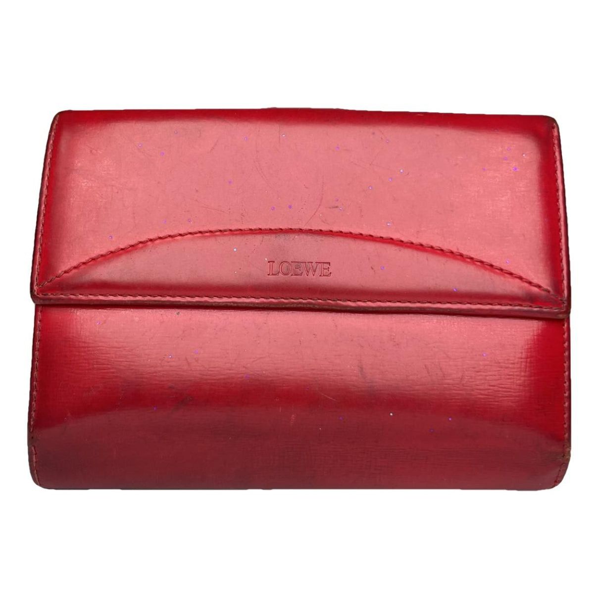 Loewe Red Leather Wallet Size ONE SIZE - 1 Thumbnail