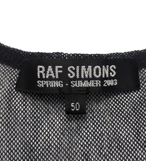 Raf Simons 03SS Archive Central Mesh Tank Top Sleeveless tee Size US M / EU 48-50 / 2 - 5 Thumbnail