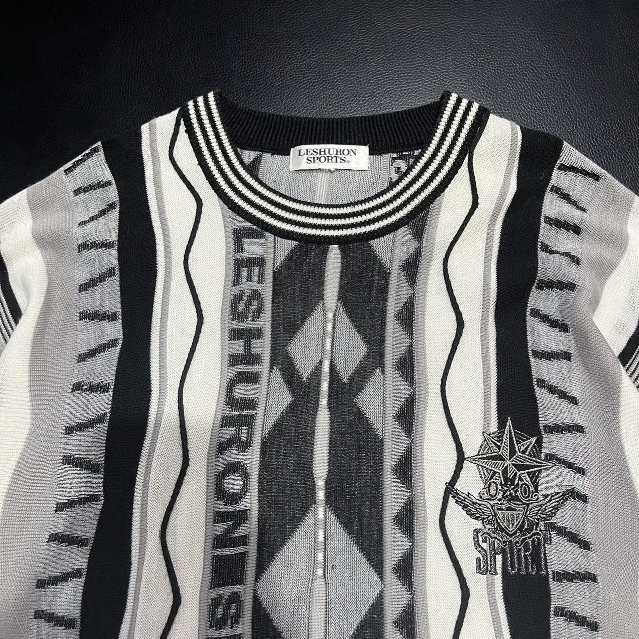 Coogi Vintage Coogi Style Knit Sweater By LESHURON SPORTS Size US L / EU 52-54 / 3 - 3 Thumbnail