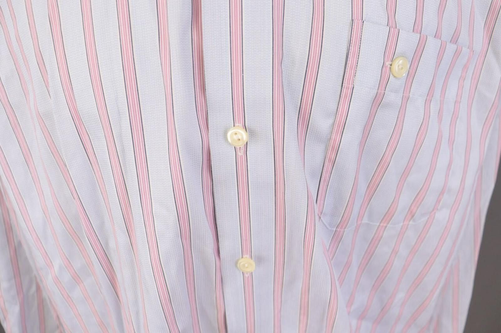 Eton Eton Wrinklefree Cotton Blue Stripe Shirt Size 45 / 17 3/4 Size US M / EU 48-50 / 2 - 7 Thumbnail