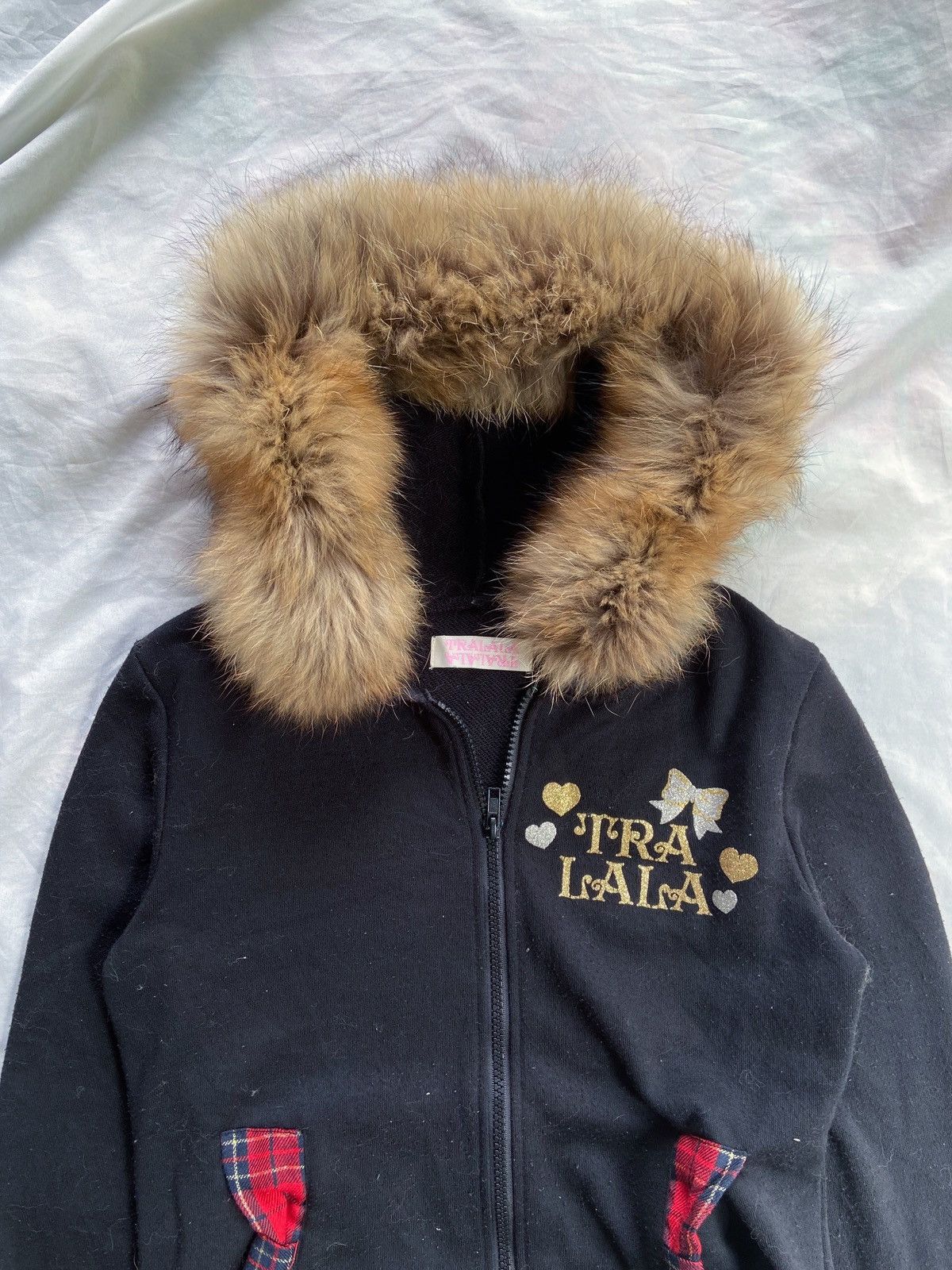 Japanese Brand TRALALA GIRL LIKE OF STYLE FUR ZIP HOODIE Size US XS / EU 42 / 0 - 3 Thumbnail